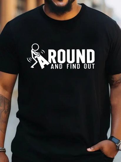 Erkek Around Baskılı Süprem T-shirt resmi